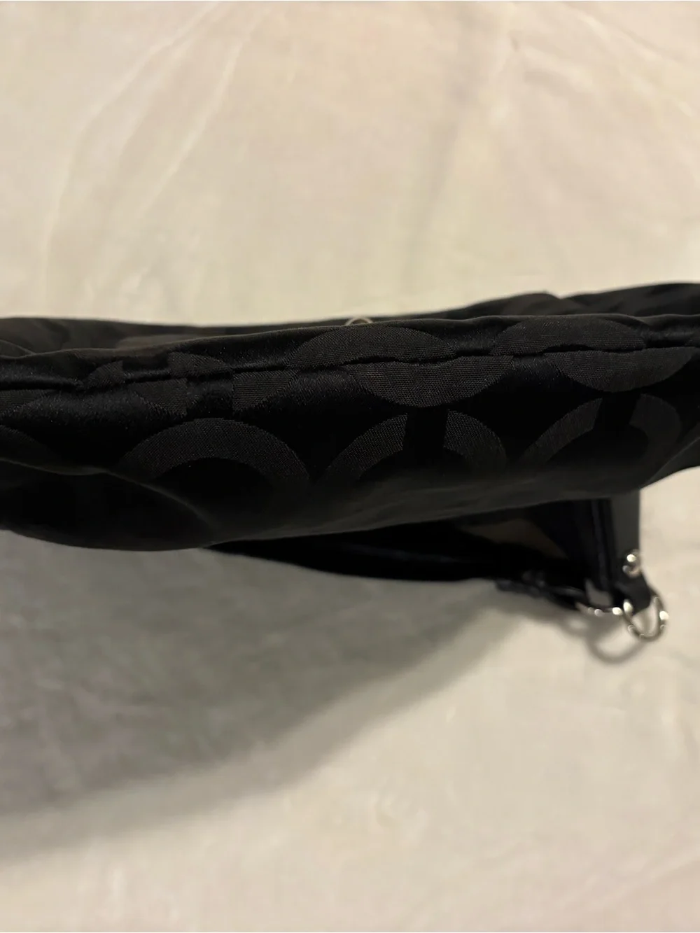COACH Viral authentic Kristin Op Art hobo Bag Black Vintage Y2K Shoulder Purse